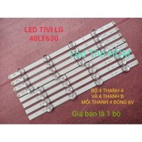 (HCM) BỘ LED TIVI LG 40LF630V 40LF632 LG Inotek DRT 3.0 40'' A B Type Rev. 1.2 HÀNG MỚI 100%, BỘ 4 THANH GỒM 4 "A"+4 "B"