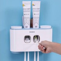 [HCM] Bộ Nhả Kem Đôi ECOCO Đựng Đồ Nhà Tắm, Treo Bàn Chải Và Cốc Đánh Răng ZA51 - Ngoc Chau Store