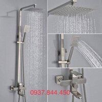 [HCM]  Bộ sen cây tắm nóng lạnh Inox SUS304 vuông (Bảo hành toàn quốc 2 năm) hàng cao cấp chính hãng