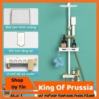 [HCM] - Bộ Vòi Sen Tắm Đứng Nóng Lạnh 4-Platinum Cao Cấp - King Of Prussia