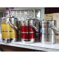 [HCM] Cà Men Giữ Nhiệt 1L9 Siêu Lớn Inox 2 Lớp Hộp Đựng Cơm 3 Tầng Không Gỉ Sét