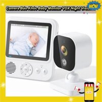 [HCM] - Camera Báo Khóc Baby Monitor VOX Night Vision II New Màn Hình IPS 2.8inch , Đàm Thoại 2 Chiều - King Market Shop