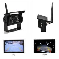 💘HCM💘 Camera lùi không dây kèm màn hình 7 inch, có hồng ngoại sử dụng ban đêm 12v-24v