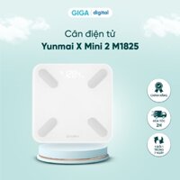 [HCM] Cân Điện Tử Xiaomi Yunmai X Mini 2 M1825 - Hỗ trợ theo dõi sức khỏe 16 người - Quản lí app thông minh