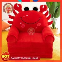 [HCM] [CAO CẤP] Ghế Thú Bông, Ghế Sofa 3 Tầng Cho Bé hình nữ hoàng, vương miện đáng yêu