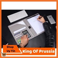 [HCM] - Cặp đựng tài liệu bằng da PU Portfolio A4 Business (tặng kèm máy tính bỏ túi) - King Of Prussia