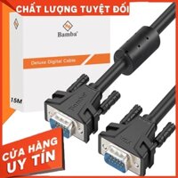 HCM- Cáp VGA BAMBA dài 15M - 20M - 25M - 30M - dây tín hiệu dùng cho màn hình máy tính, cáp màn hình máy tính BAMBA