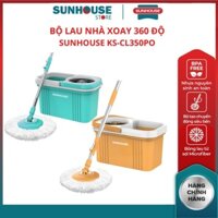 (HCM) Cây lau nhà thông minh xoay 360 độ KS-CL350PO KS-MO350L SUNHOUSE tự vắt lồng vắt chuyển động nhẹ nhàng dễ sử dụng