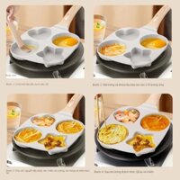 [HCM] Chảo chiên rán trứng mini làm bánh 4 ngăn chống dính khuôn chảo hình sao và hình tròn dùng được bếp từ -Pandora