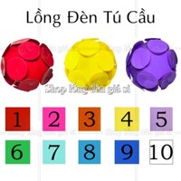 [HCM-CÓ SẴN] Combo 10 Đèn Lồng Nhựa TÚ CẦU 22cm