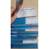 [HCM] COMBO 50 CUỐN VÉ XE GIẤY C100, 1 MẶT ĐÃ IN KT(15*6)CM, ĐÓNG SỐ NHẢY