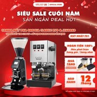 [HCM] Combo Máy Pha Cà Phê Gaggia Classic Evo 2024 + Máy Xay Cafe Tự Động JX600AD - Bảo hành 01 năm