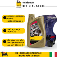 (HCM) Combo nhớt eni racing 5W40 + nước mát bike S cho xe máy