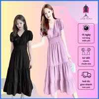 [HCM] Đầm 3 tầng nhún eo thanh lịch D079 - Lady Fashion - Khánh Linh Style