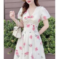 (HCM) ĐẦM XÒE VOAN HOA CAO CẤP XỊN XÒ SANG CHẢNH CÓ SIZE XXL