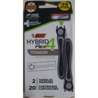 [HCM] Dao cạo râu BIC Flex 4 Hybrid Titanium Sensitive Razors