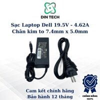 HCM Dây Sạc Laptop Dell, sạc DELL chân kim to 7.4x5.0mm 90W m19.5V 4.62A chính hãng – DIN TECH