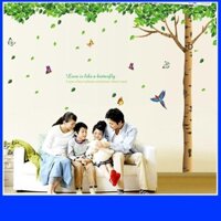(HCM) Decal dán tường Cây xanh bóng mát to - DCX008 - decalhcm