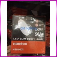 (HCM) Đèn led downlight siêu mỏng 9W Ánh sáng vàng - NSD0931 - Nanoco