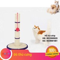 HCM - Đồ chơi mèo kiêm cào móng đế tròn, trụ tròn 1 con chuột (hanpet 4711851) có bàn cào móng cho mèo