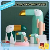 [HCM] - Đồ Trang Trí Tượng Thú FAMILY TOUCAN Cao Cấp - King Garden