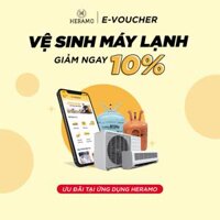 HCM E-voucher Giảm 10 Vệ Sinh Máy Lạnh, Bơm Ga cho đơn từ 199K - thi công tận nhà tại ứng dụng HERAMO