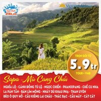 HCM [E voucher] Tour du lịch MÙ CANG CHẢI - TÚ LỆ - SAPA - CẦU KÍNH I Bao la mùa vàng - rộn ràng Tây Bắc (4N3Đ)