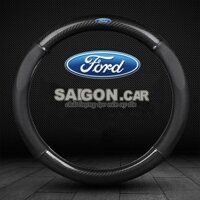 🔥HCM-FORD / Bọc vô lăng cacbon có logo FORD -  Size:37-38cm