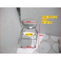 (HCM) - Ghế INOX Cao Cấp SUS 304 Cao 60cm - Mã: GN6022TI3 - tr1 -