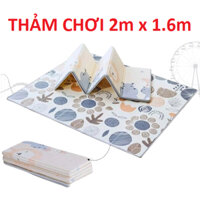 [HCM Giá Rẻ] Thảm Xốp Thảm Chơi Gấp Gọn Tấm Lót Trải Sàn 2 Mặt Chống Thấm Chống Trơn Silicon 2mx1.8m