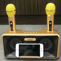 [HCM][ GIẢM GIÁ 1 NGÀY ] Mua loa kẹo kéo karaoke di động giá rẻ - Loa Karaoke Bluetooth mini  Loa karaoke gia đình  Loa karaoke mini công suất lớn - Mua Ngay Loa SD-301 tặng kèm 2 micro không dây Hay Độc Lạ âm thanh to chuẩn hát cực ấm