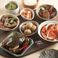 [HCM - Giao 2H] Combo Trọn Vị (Cá hồi, cua, bào ngư, tôm, trứng ngâm tương) - Cô Thảo Tôm Cá