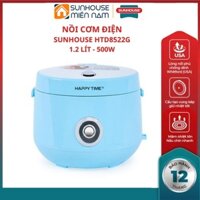 (HCM Giao 2H) Nồi cơm điện HTD8522G SUNHOUSE 1.2 lít cấu tạo vung kép giữ nhiệt tốt vỏ nhựa cao cấp có quai xách