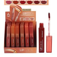 [HCM] Hàng Mới Set 6 Son Kem Dưỡng ẨM Siêu Mịn Môi LIP COLOP Kiss Beauty