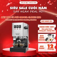 [HCM-Hàng sẵn] Máy pha cà phê Gaggia Classic Evo 2024 (Italia)-Công suất 100ly/ngày -Bảo hành 12 tháng