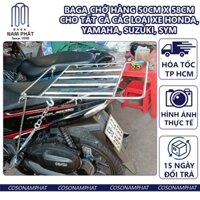 [HCM Hỏa tốc] Baga chở hàng 50cm x 58cm cho tất cả các loại xe Honda, Yamaha, Suzuki, SYM