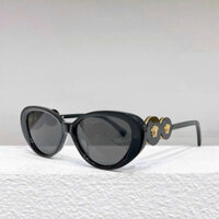 [HCM] HỎA TỐC Mắt Kính Hiệu Dáng Bầu Oval Xếch Mèo VS Versa Hot Màu Trắng Đen