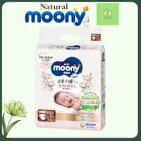 (HCM-HỎA TỐC) TÃ/BỈM DÁN MOONY NATURAL CHUẨN NỘI ĐỊA ĐỦ SIZE NB63/S58/M46/L38
