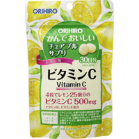 [HCM] KẸO NGẬM BỔ SUNG VITAMIN C ORIHIRO (VỊ CHANH MUỐI - GÓI 120 VIÊN) - HÀNG NHẬT NỘI ĐỊA