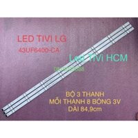 (HCM) LED TIVI LG 43UF6400 HÀNG MỚI BỘ 3 THANH MỖI THANH 8 BÓNG 3V DÀI 84,9m UF64-UHD-A LG Innorek Direct 43inch UHD