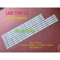 (HCM) LED TIVI LG49UM7300 49UM7400 49UM7300PTA 49UJ633T 49LJ553 MỚI 100% BỘ 4 THANH 5 BÓNG + 4 THANH 4 BÓNG MỖI BÓNG 3V