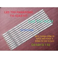 (HCM) LED TIVI PANASONIC 42A410 42A400 HÀNG MỚI 100% BỘ 5 THANH DÀI GỒM 10 KHÚC NỐI LẠI MỖI KHÚC 4 BÓNG 3V DÀI 42,5cm