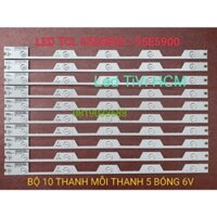 (HCM) LED TIVI TCL 55E5800 55E5900 55HR330M05A1 V0 4C-LB5505-HR3 MỚI 100% BỘ 10 THANH MỖI THANH 5 BÓNG 6V DÀI 57cm