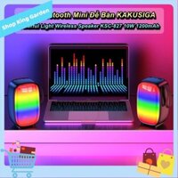 [HCM] - Loa Bluetooth Mini Máy Tính KAKUSIGA Colorful Light Wireless Speaker KSC-827 10W 1200mAh - King Garden