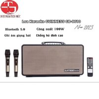 [HCM] Loa karaoke xách tay Guinness GB-8010 (2 loa bass 16.5cm, 2 loa treble, 2 Micro UHF, 100W)