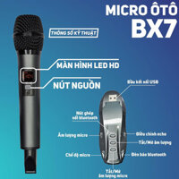 [HCM][ LOẠI 1 ] Micro Đa Năng Siêu Phẩm 2021 Dành Cho Ô Tô BX7 Micro Hát Karaoke Trên Ô Tô Xe Hơi Giọng Hát Trong Trẻo-Hát Siêu Hay Chức Năng MIC First Kết Nối Được Với Dàn Karaoke Gia Đình Amply Loa Kéo Loa Di Động Dễ Mang Theo