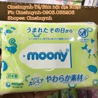 ❦✆♕[HCM] Lốc 8 Bịch] Khăn giấy ướt Moony Hàng nội địa Nhật GÓI 80 MIẾNG