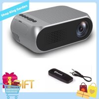 [HCM] - Máy chiếu Led mini Projector YG320 tặng usb bluetooth - King's Garden