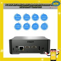 [HCM] - Máy Tính PC Mini Intel J4125 Ram 8G SSD 128Gb Win 11 Pro - King Market's