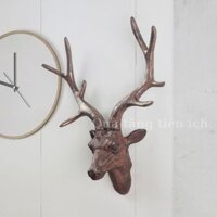 [HCM] Mô hình đầu Nai sừng (J818), bằng nhựa tổng hợp chất lượng cao, quà tặng cho bạn bè người thân, trang trí nhà cửa